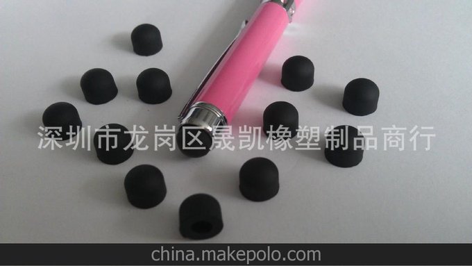 現(xiàn)貨供應(yīng)電容屏導(dǎo)電筆頭，硅膠觸控筆頭，導(dǎo)電膠，不粘屏，無斷點圖片