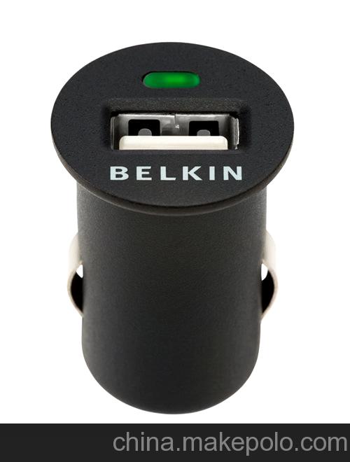 貝爾金usb車充 belkin貝爾金車載充電器 usb接口 1000毫安車充