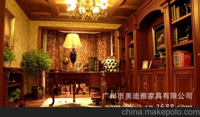 廣州實(shí)木家具定做 書(shū)柜書(shū)架中式風(fēng) 采用橡木原料 高檔 誠招代理商圖片