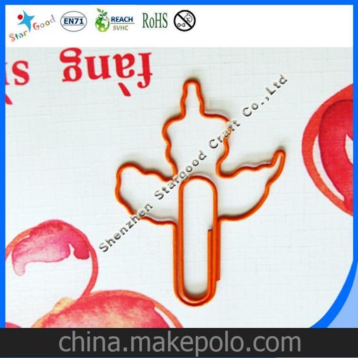 中國華表形狀LOGO標(biāo)志回形針書簽 意義遠(yuǎn)大圖片