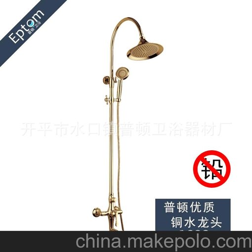 歐式鍍金淋浴大花灑全銅 大淋浴花灑全銅 雨淋花灑 龍頭 特價(jià)優(yōu)惠圖片