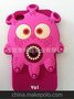 黑鱼苹果5手机壳iphone5硅胶套卡通怪兽家族iphone4/4s手机壳