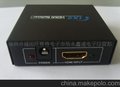 厂家直销mini hdmi分配器HDMI splitter1080P高清