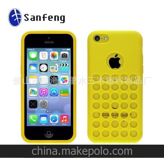 蘋(píng)果5C硅膠殼 iphone 5c原裝殼 磨砂手機(jī)殼 洞洞殼 保護(hù)套圖片