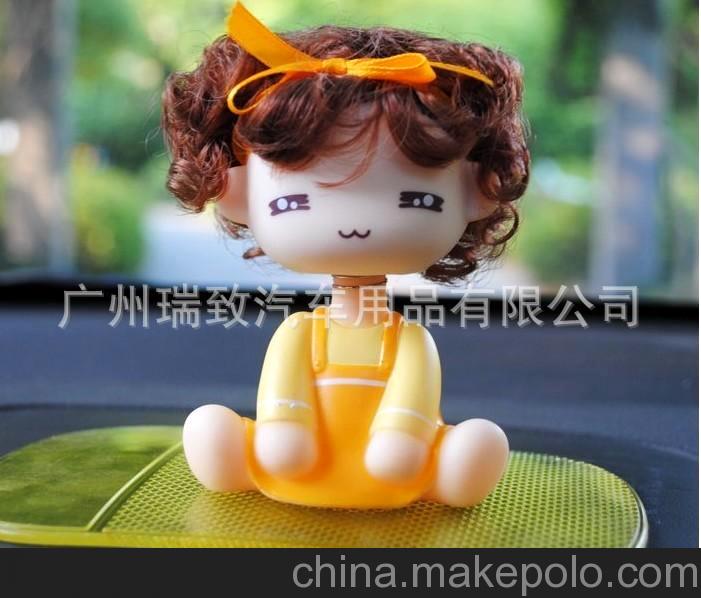 2011新款 車載摩絲搖頭娃娃 摩絲娃娃 汽車擺件 汽車用品
