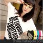 夏装宽松韩版t恤 时尚新款 白色女装T恤 短袖衫 t恤 女装