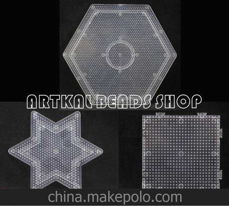 廠家直銷2.6mm迷你拼拼豆豆模板perler bead小方大六邊