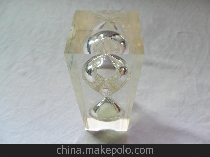 新供應 有機玻璃沙漏工藝品 油漏工藝品 亞克力展示臺