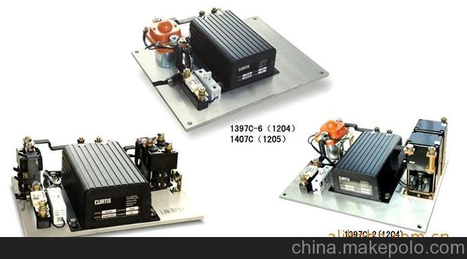 Curtis 1204 科蒂斯電機控制器總成含接觸器、熔斷器、鋁散熱底圖片