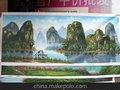 现货油画 70x180cm 供应批发 桂林山水 风景 动物 静物油画