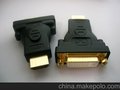 DP TO DVI 转接头 dp to dvi 转换器 dp转dvi转接头 高清DVI