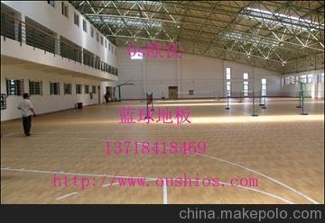 體育場(chǎng)館運(yùn)動(dòng)木地板工程，體育木地板廠家圖片