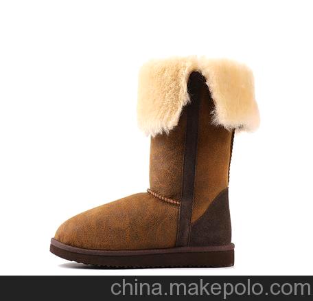COZYSTEPS專柜正品羊皮毛一體雪地靴女冬季高筒真皮時尚靴子