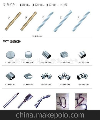 家用樓梯配件 樓梯墻托 PVC 扶手堵頭 立柱配件 立柱搖頭PHS-1385圖片