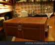 仿木纹红酒盒 双支酒盒 礼盒皮盒 特价送四件工具