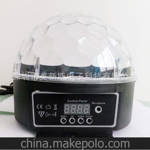 迷你激光燈 LED水晶魔球 七彩魔球燈 舞臺(tái)燈具 五色水晶魔球燈圖片