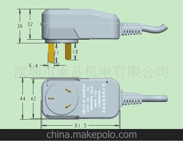供應儀器儀表專(zhuān)用漏電保護器圖片