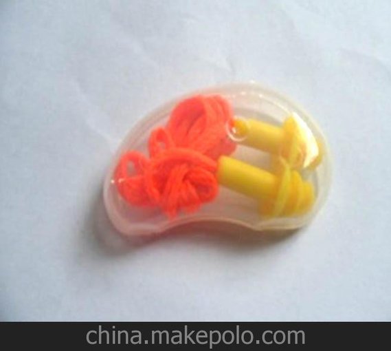 耳朵型盒子包裝硅膠帶線耳塞 防噪音耳塞 睡眠耳塞圖片