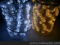 led铜线灯串 led圣诞节日灯串10米100灯卷筒造型灯串