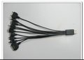 十合一 USB充电线，USB多种插头充电线.