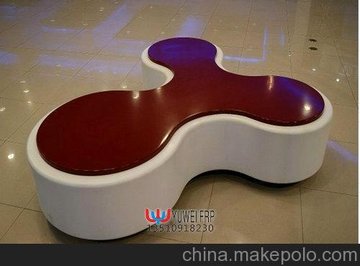 专业订制玻璃钢 公共场所长凳休息凳 休闲椅 玻璃钢FRP KWA77