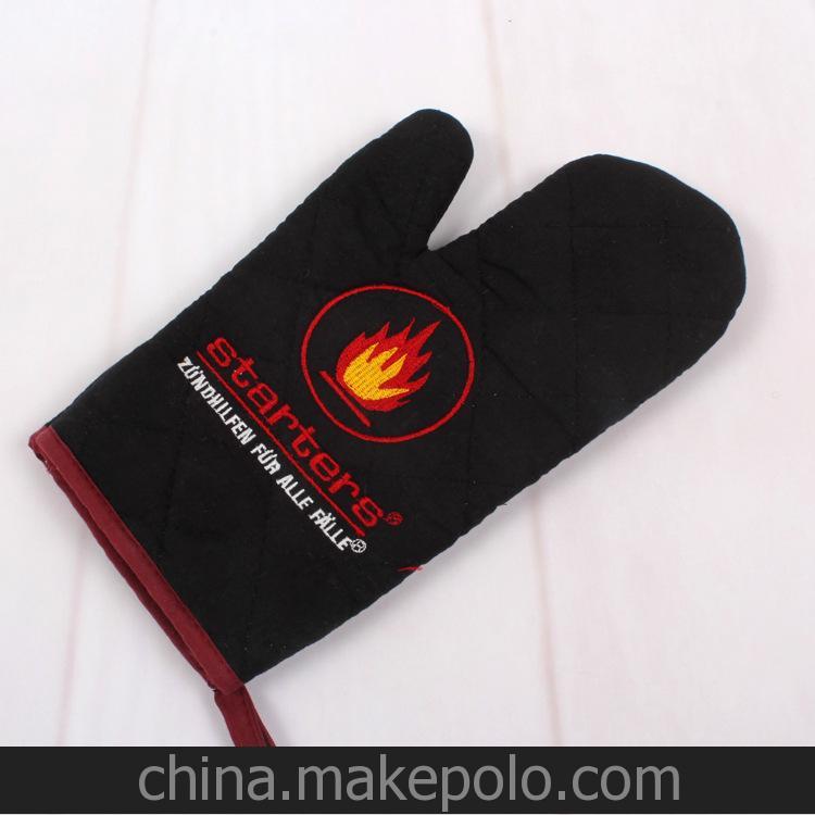 廠家直銷 滌棉斜紋刺繡促銷手套 廣告手套 贈品手套 BBQ手套