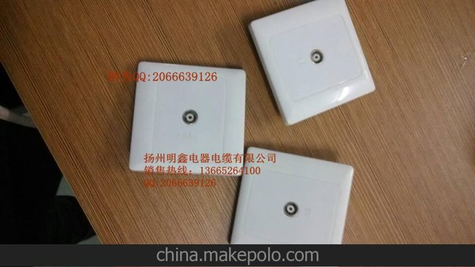 單孔單面板 有線電視器材 雙孔單孔終端面板圖片