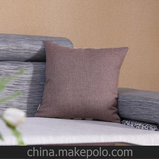 廠家批發(fā) 歐式棉麻刺繡靠墊床頭靠背 沙發(fā)靠枕汽車護(hù)腰枕一件代發(fā)圖片