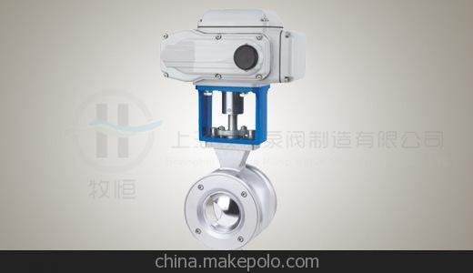 上海廠家直銷：優(yōu)質(zhì)供應(yīng)電動V型球閥、電動硬密封不銹鋼偏心球閥圖片