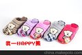 2013新款棉拖鞋批 发永远的HAPPY熊 真正吹气大底